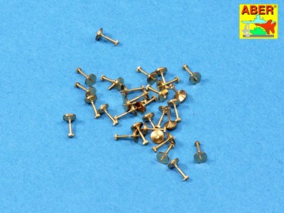 Turned imitation of Hexagonal bolts - 1,19mm x 30 pcs. - 1