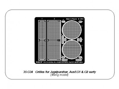 Grilles for Jagdpanther Ausf.G1 early (Meng) - 12