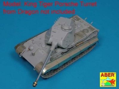 Grilles for german tank Sd.Kfz. 182 King Tiger (Porsche Turret) - 4