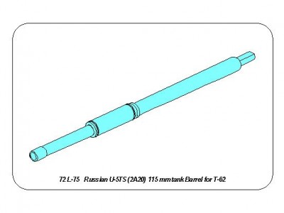 Lufa U-5TS (2A20) 115 mm do rosyjskiego czołgu T-62 - 10
