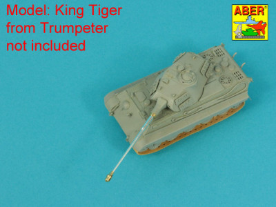 German 88 mm Barrel KwK 43/3 L/71 (Early) to King Tiger -Porsche-Turm late or -Serien-Turm early or Jagdpanther middle - 3