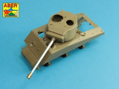 U.S 76 mm M1A2 barrel with muzzle brake for Sherman M4 series tanks with M62 mount - 13