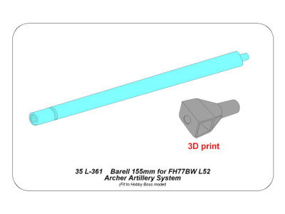 Barell 155mm for FH77BW L52 Archer Artillery System