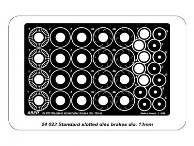 Standard slotted discs brakes dia. 13mm - 4