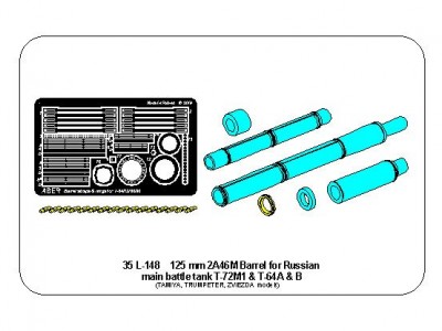 125mm 2A46M lufa do rosyjskiego czołgu T-72M1  T-64A/B - 22