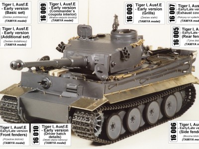 1:16 - Pz.Kpfw. VI, Ausf. E (Sd.Kfz. 181) Tiger -model from Tamiya