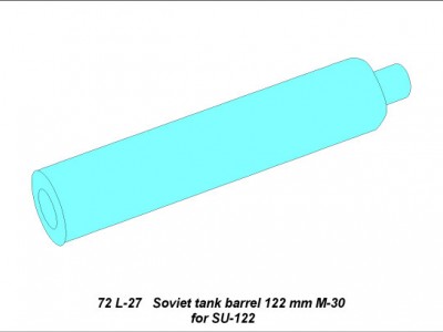 Soviet tank barrel 122mm M30 for SU-122 - 4