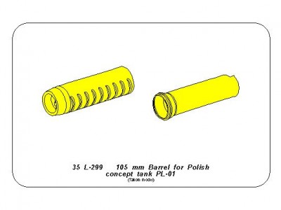 105mm Barrel for Polish concept tank PL-01 - 10