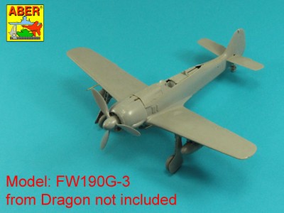 Armament for German fighter Focke-Wulf Fw 190 A-7 up to A-10 and D-9; 2x MG 131; 4xMG 151; pitot tube - 4