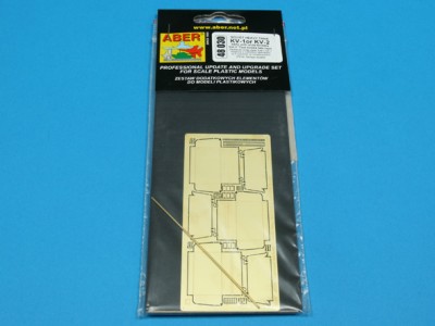 Radziecki czołg ciężki KW-I lub KW-2 wczesnej produkcji z szerokimi błotnikami - cz. 2 - zestaw dodatkowy - zasobniki na narzędzia późnego typu - 3