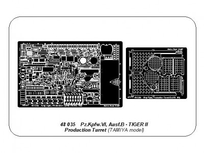 Niemiecki czołg ciężki Pz.Kpfw.VI, Ausf.B TIGER II z wieżą produkcyjną - 16