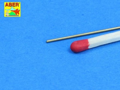 Brass round rods fi 0,7mm length 245mm x 7 pcs. - 1