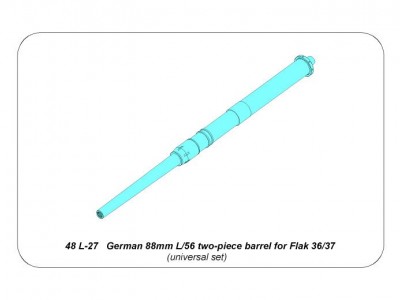 German 88mm L/56 two-piece barrel for Flak 36 and Flak 37 - 12