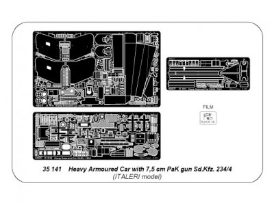 Heavy armoured car with 7,5 cm PaK gun Sd.Kfz. 234/4 - 4