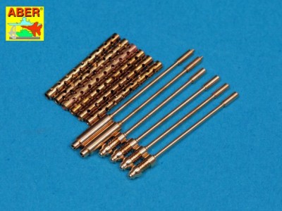 Set of 6 turned U.S. cal .50 (12,7mm) Browning M2 barrels for P-51 Mustang - 3
