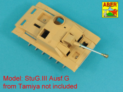 German StuK.40 L/48 7,5 cm Barrel with final model muzzle brake for StuG. III Ausf.G final - 4