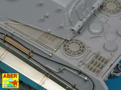 Grilles for german tank Sd.Kfz. 182 King Tiger (Porsche Turret) - 8