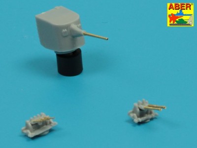 Zestaw luf do Japońskiego lekkiego krążownika jak: Abukama; Isuzu; Kinu; Nagara; Natori; Yura -140mm x 7, 25mm x 4, 13mm x 4 - 4