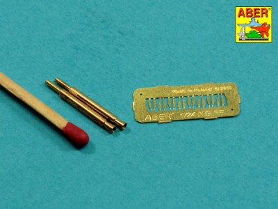 Zestaw 2 toczonych Luf do niemieckich karabinów maszynowych 20mm typu Oerlikon MG FF - 2