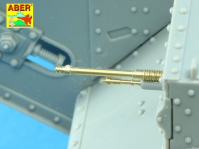 Barrels for British WWI Tank Mk.I Female or 0.303 Vickers gun x 4 8mm Hotchkiss m.1909 x 1 - 12