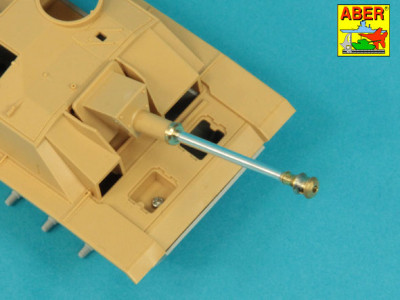 German StuK.40 L/48 7,5 cm Barrel with final model muzzle brake for StuG. III Ausf.G final - 5