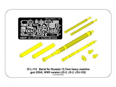 Barrel for Russian 12,7mm heavy machine gun DShK, WWII version (JS-2:; JS-3; JSU-152)  - 23