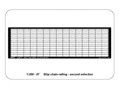 Ship chain railing - second selection (two horizontal bars) - 5