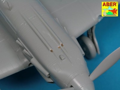 Zestaw  uzbrojenia do radzieckiego myśliwca MIG-3; 2x7,62ShKAS; 1x12,7mm UBS; rurka pitota - 5