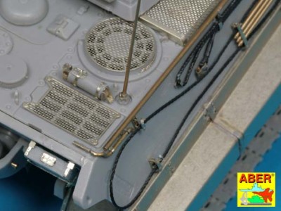 Grilles for german tank Sd.Kfz. 182 King Tiger (Porsche Turret) - 7