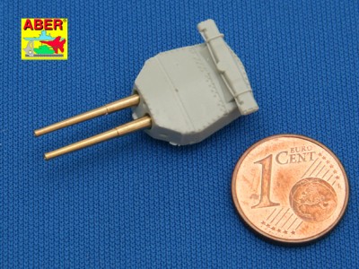 Zestaw 8 Luf 381mm do wież bez osłon anty podmuchowych dla okrętu Hood - 4