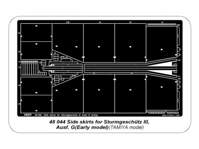 Osłony boczne do niemieckiego działa przeciw-pancernego Sturmgeschütz III, Ausf.G - wersja wczesna - 11