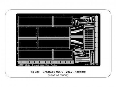 British cruiser tank Cromwell Mk.IV - vol. 2 - additional set - fenders