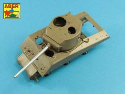 U.S 76 mm M1A2 barrel  with thread protector for Sherman M4 series tanks with M62 mount - 4