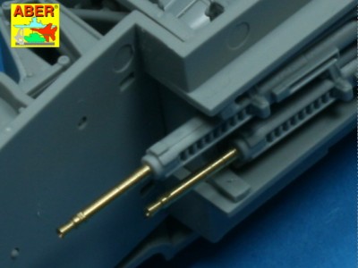 Set of 4 barrels for German Oerlikon 20mm aircraft machine guns MG FF with sights - 4