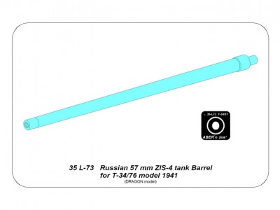 Lufa 57mm ZIS-4 do radzieckiego czołgu T-34/76 model z 1941 - 7