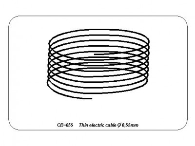 Thin electric cable diameter 0,55mm length 5m - 4