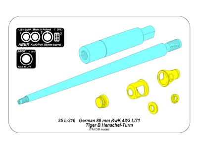 Barrel for German 8,8cm Kw.K 43 (L/71) gun used on Tiger B Henschel-Turm - 4