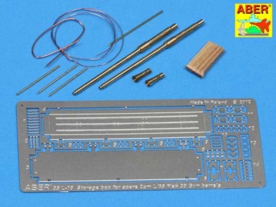 Zestaw 2 luf 2cm L/65 do niemieckiego działka Flak 38 wraz z zasobnikiem - 1