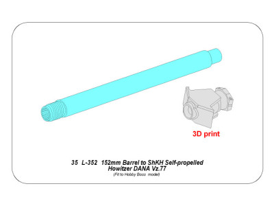 152mm Barrel to ShKH Self-propelled Howitzer DANA vz.77
