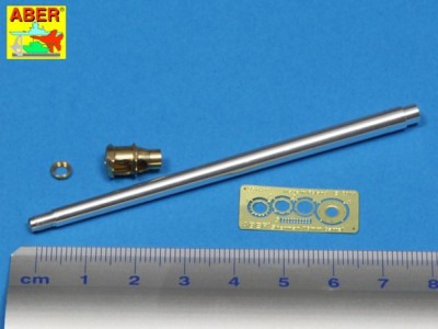 U.S 76 mm M1A2 barrel with muzzle brake for Sherman M4 series tanks with M62 mount - 2