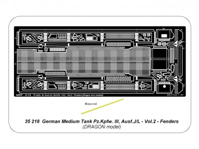 German medium tank Pz.Kpfw. III, Ausf J/L - vol. 2 - additional set - fenders - 4
