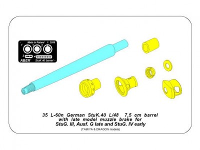 Lufa StuK.40 L/48 7,5cm do niemieckiego działa pancernego Stug.III, G-późny i Stug.IV - wczesny model - 19