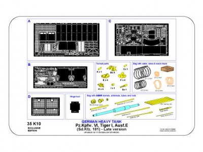 Pz.Kpfw. VI Ausf.E (Sd.Kfz.181) Tiger I – Late version (premium set) - 33