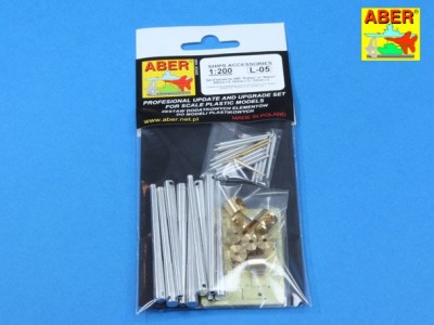 Zestaw luf do brytyjskiego pancernika Rodney lub Nelson - 405mm x 9, 152mm x 12, 102mm x 6 - 8