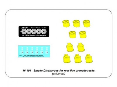 Smoke Discharges for rear five grenade racks - 6