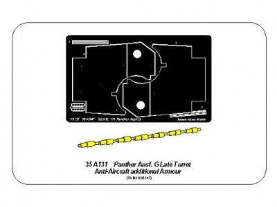 Panther G turret Anti-Aircraft additional Armour - 10