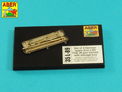 Zestaw 2 luf 2cm L/65 do niemieckiego działka Flak 38 wraz z zasobnikiem - 13