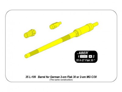 Lufa 2cm do niemieckiego działka Flak 30 lub MG C/30 - 12