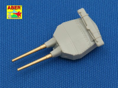 Zestaw 8 Luf 381mm do wież z osłonami anty podmuchowymi dla okrętu Hood - 3
