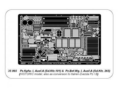Pz.Kpfw. I, Ausf.A (Sd.Kfz.101)  Pz.Bef.Wg I, Ausf.A (Sd.Kfz.265)